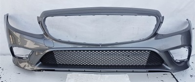 Бампер перед mercedes c klasa w205 lift решётка фото №1