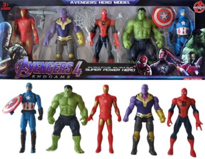 5 ÚDAJE AVENGERS HULK KAPITÁN THANOS POPÁLENINY