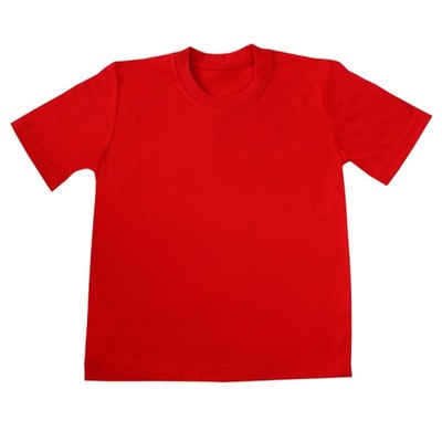 Gładka czerwona koszulka t-shirt *98* Gracja