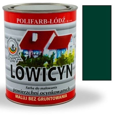 Lowicyn farba ocynk ZIELONY CIEMNY RAL6005 MAT 10L