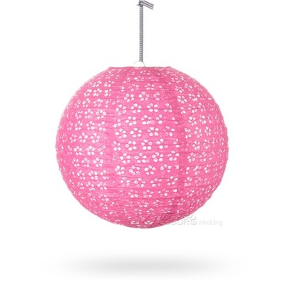 LAMPION ABAŻUR KLOSZ KULA AŻUR 30CM - RÓŻ !!