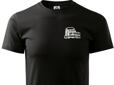 Czarna koszulka T-shirt nadruk OFF ROAD - UAZ 69
