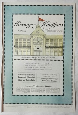 grafika kolor Passage Kaufhaus reklama SPK