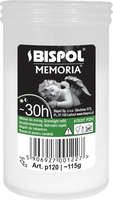 Wkład parafinowy do zniczy Bispol MEMORIA 9,5 cm