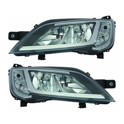 REJILLAS FAROS CITROEN JUMPER '06-KOMPLET DEPO  