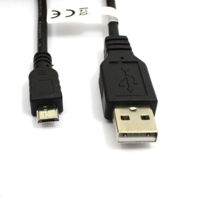 Kabel USB Micro USB 5m CZARNY