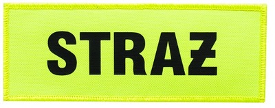 NASZYWKA strażacka Straż OSP odblask FLUO 12x4,5cm