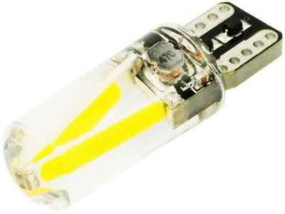 ЛАМПОЧКА LED (СВЕТОДИОД ) W5W COB 2W FILAMENT 250LM 12V 24V T10