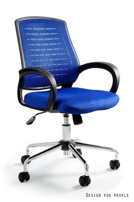 AWARD fotel biurowy niebieski siatka Unique