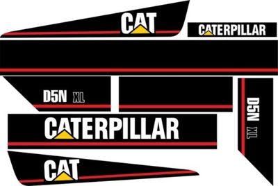 NAKLEJKI CAT D5N XL CATERPILLAR SPYCHARKA LAMINAT