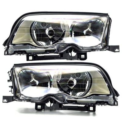 GRILLES LAMPS BMW 3 E46 4D '98-'00 L+P DEPO  