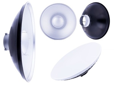 BEAUTY DISH srebrny BOWENS czasza 70cm + DYFUZOR