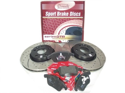 DISCS WIERCONE 300MM PADS TRW FORD MONDEO IV S-MAX GALAXY II FRONT  