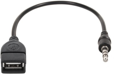 KABEL PRZEWÓD PRZEJŚCIÓWKA JACK 3,5mm AUX NA USB