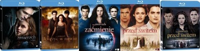 [BLU-RAY] ZMIERZCH - SAGA NA 6 PŁYTACH (folia)