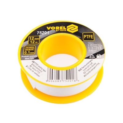 VOREL TASMA PTFE 12MX12MMX0.1MM