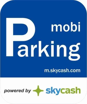 STICKER MOBIPARKING SKYCASH SKY CASH MOBI PARKING  