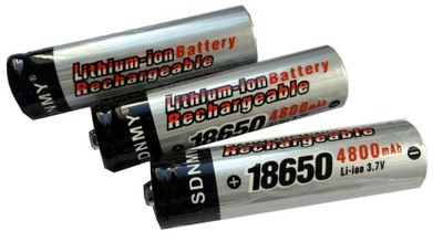 3x Akumulator 18650 4800mAh 3,7V LIT bateria