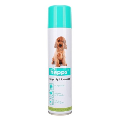 HAPPS na pchły i kleszcze SPRAY permetryna 250ml