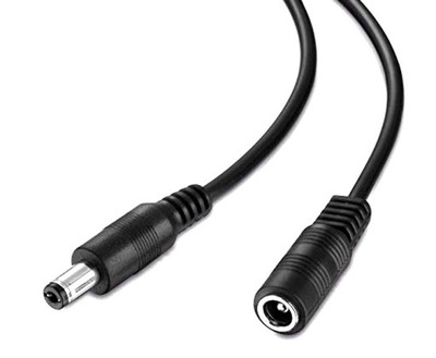 Kabel Przedłużacz zasilania DC 5.5x2.1 wt-gn 1.5m