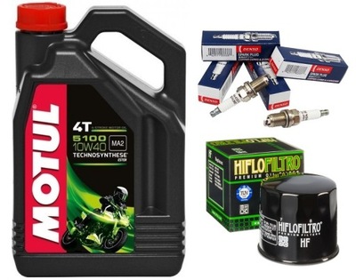 SUZUKI SV_1000 03-07 OLEJ MOTUL 5100 SWIECE FILTR