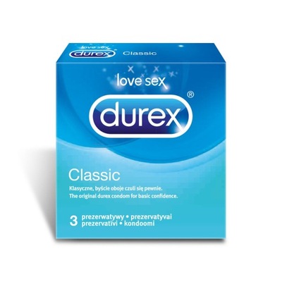 DUREX Prezerwatywy Classic - 3 szt.