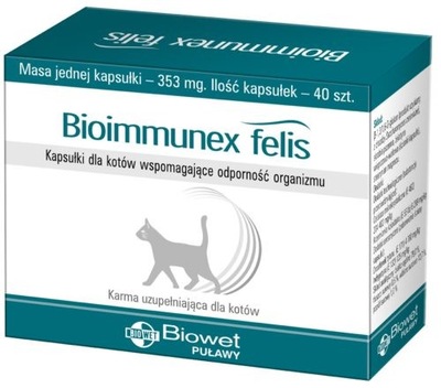 BIOWET Bioimmunex Felis 40 kapsułek