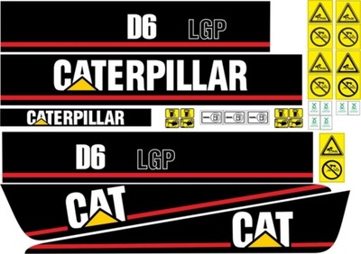 NAKLEJKI CAT D6 LGP CATERPILLAR SPYCHARKA LAMINAT