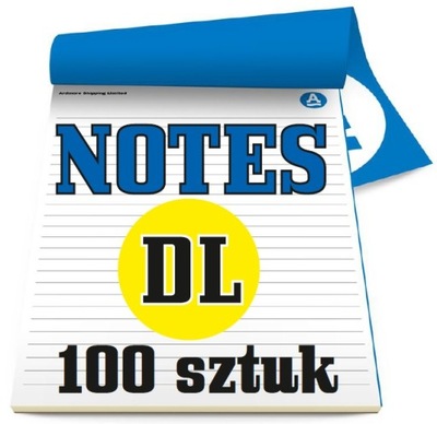 NOTESY bloczki reklamowe Twój NADRUK - DL 100 szt