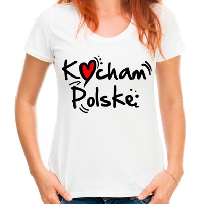 Koszulka Polska I love Poland Kocham Polskę HQ -S