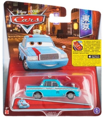 Cars Auta Disney Mattel 1:55 Tokyo Taxi Bob Pulley
