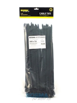 OPASKI ZACISKOWE DE CABLES 300X7,6 NEGRAS  