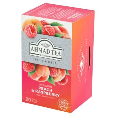 AHMAD TEA Peach & Raspberry napar 20tb