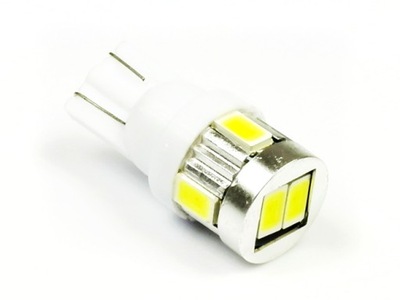 DIODO LUMINOSO LED W5W 6 SMD 5630 LUZ T10 DIODA POSTOJOWKA  