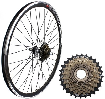 WZMACNIANE KOŁO TYŁ 28 +WOLNOBIEG 7 SHIMANO