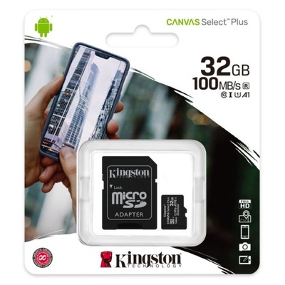 Karta KINGSTON Canvas Plus 32GB microSDHC A1 100MB