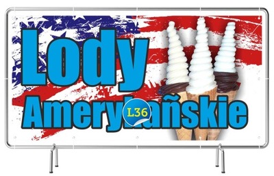 Gotowe Projekty REKLAMA 2x1 -Lody Amerykańskie USA