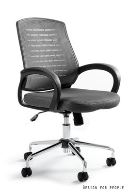AWARD fotel biurowy szary siatka Unique