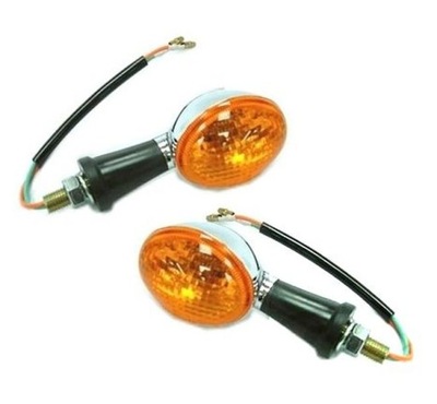 KIERUNKOWSKAZY 2szt CHROM UNIWERSALNE M10 PARA