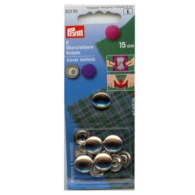 PRYM foremki 15 mm guziki do obciągania 323 151