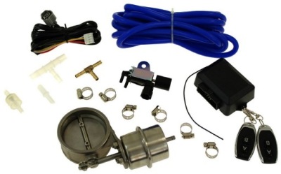 Дросельна заслінка вихлоп 63mm 2,5'' пневматична closed набір turoboworks фото №1