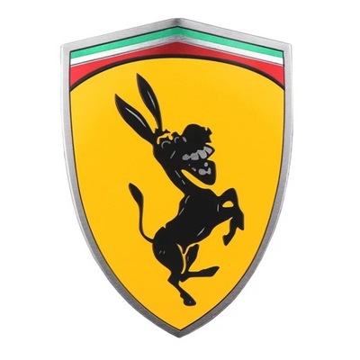 LOGOTIPO EMBLEMA OSIOL SCUDERIA FERRARI IZQUIERDO I DERECHA  