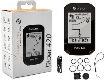 KOMPUTER ROWEROWY GPS NAVI BRYTON RIDER 420E WI-FI