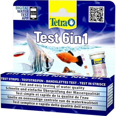 TETRA Test 6in1 PASKOWE TESTY WODY AKWARIUM 25szt