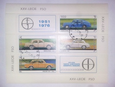 blok 25-lecie FSO Warszawa Syrena Fiat125p PRL