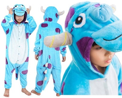 POTWORY SPÓŁKA SULLEY PIŻAMA KIGU ONESIE 120 CH1Y