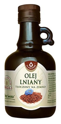 Oleofarm Olej Lniany TŁOCZONY NA ZIMNO 250ml