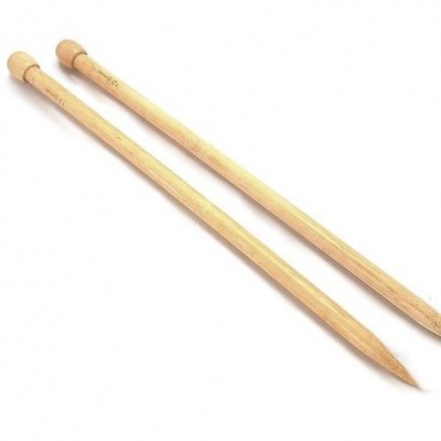 Druty proste bambusowe 4 mm dziewiarskie