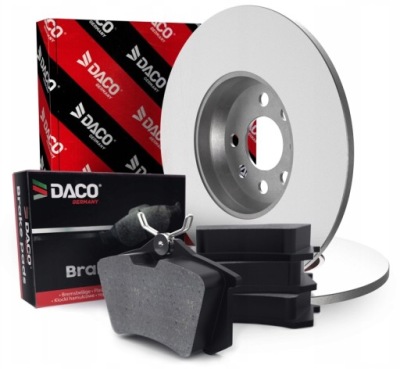 Гальмівні колодки + гальмівні диски задня vw golf 5 6 golf plus 2006 - фото №1