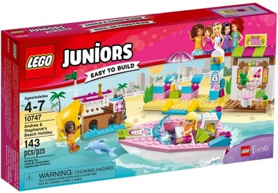 LEGO JUNIORS FRIENDS 10747 WAKACJE NA PLAŻY łódka